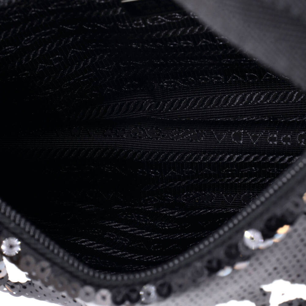 Prada Re-Edition Hobo Sequins Mini #233562P24B - Picture 5 of 6